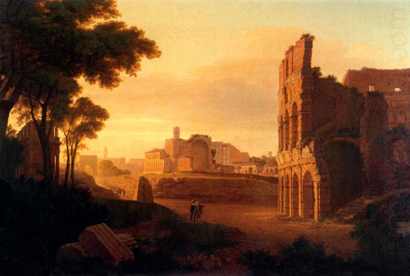 Rudolf Wiegmann Rom, Colosseum and the Roman Forum china oil painting image